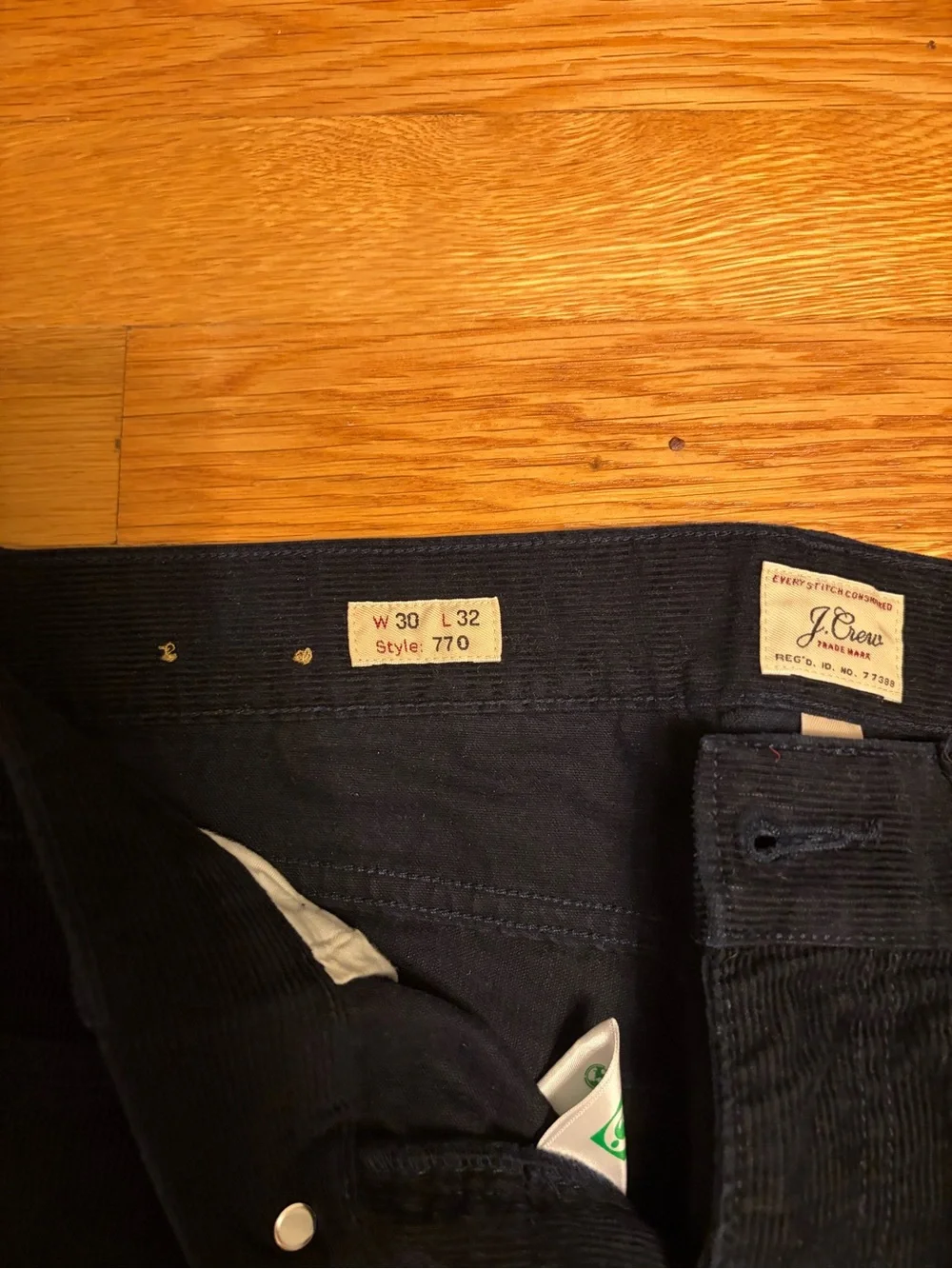 J. Crew Black Corduroy Pants - Slim Straight